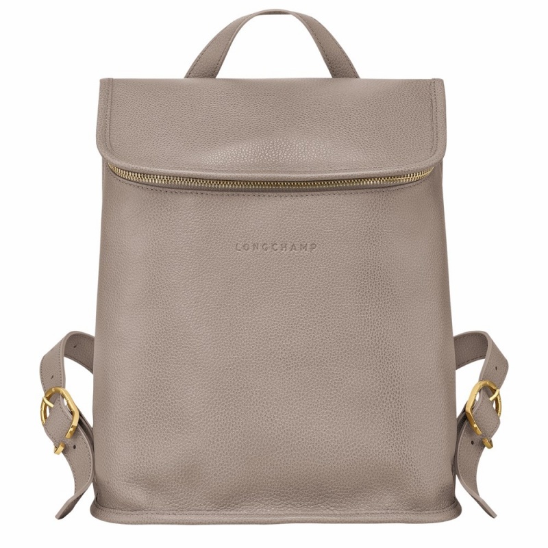 Brown Longchamp Le Foulonne Women's Backpack